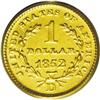 Image 2 : 1852-D G$1 MS61 PCGS. Variety 4-F. Although the Dahlon 
