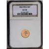 Image 1 : 1854 G$1 Type Two AU58 NGC. Traces of highpoint fricti 