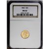 1862 G$1 MS63 NGC. From the Civil War years comes this 