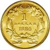 Image 2 : 1880 G$1 MS67 PCGS. The 1880 gold dollar is a prime ex 