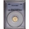 Image 3 : 1880 G$1 MS67 PCGS. The 1880 gold dollar is a prime ex 