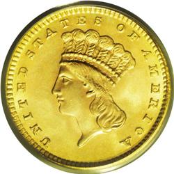 1888 G$1 MS67 PCGS. An exactingly struck and fully lus 