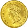 1889 G$1 MS67 PCGS. The final-year 1889 gold dollar ha 