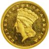 1879 G$1 PR64 PCGS. Proof gold dollars do not always g 