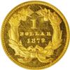 Image 2 : 1879 G$1 PR64 PCGS. Proof gold dollars do not always g 