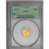Image 3 : 1879 G$1 PR64 PCGS. Proof gold dollars do not always g 