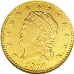 1824/1 $2 1/2 --Scratched, Cleaned--ANACS. AU Details, 