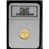 1854 $2 1/2 MS61 NGC. Lustrous lemon-yellow fields con 