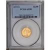 1873-S $2 1/2 AU58 PCGS. A condition rarity in Mint St 