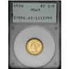 1904 $2 1/2 MS63 PCGS. Select and highly lustrous with 