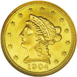 1904 $2 1/2 MS67 NGC. A gorgeous Superb Gem that featu 