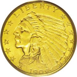 1909 $2 1/2 MS65 PCGS. A lovely Gem that is fully stru 