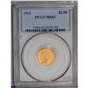 1912 $2 1/2 MS63 PCGS. Sharply struck with orange-lemo 