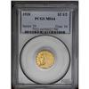 1928 $2 1/2 MS64 PCGS. A glittering yellow-orange near 