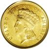 1854 $3 AU58 PCGS. 1854-dated three dollar gold pieces 