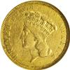 1854-O $3 XF40 NGC. A collectible example of the sole 