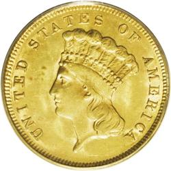 1878 $3 MS63 PCGS. While it is viewed as a relatively 