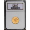 Image 3 : 1882 $3 MS61 NGC. This bold example has substantial lu 