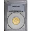 Image 3 : 1882 $3 MS62 PCGS. Well struck with good luster. The p 