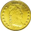 1806 $5 Pointed Top 6, 8x5 Stars AU55 PCGS. Miller-75, 