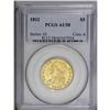 Image 3 : 1812 $5 AU58 PCGS. Wide 5D, Breen-6466, B. 1-B, Miller 