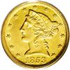 Image 1 : 1853-D $5 AU50 PCGS.From The Derrick Snider Collection 