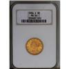 Image 1 : 1886-S $5 MS64 NGC. Great luster glows over the orange 