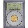 Image 3 : 1903 $5 MS64 PCGS. Lustrous honey-gold coloring washes 
