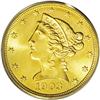 Image 1 : 1903 $5 MS66 PCGS. This lemon-gold Premium Gem is meti 