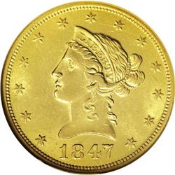 1847-O $10 MS61 NGC. The 1847-O eagle has the highest 