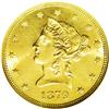 Image 1 : 1879 $10 MS63 NGC. Brassy-gold surfaces display minor 