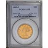 1882-O $10 AU55 PCGS. Brief circulation has had little 