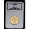 1893 $10 MS63 NGC. A shimmering, lightly marked repres 