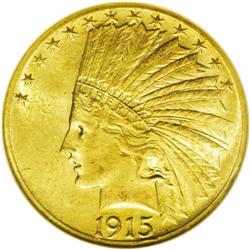 1915-S $10 MS61 NGC. Both sides are sharply impressed 