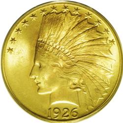 1926 $10 MS66 PCGS. Superbly and unusually patinated i 