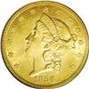 1856-S $20 AU58 PCGS.From The Frank Schwerin Collectio 