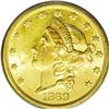 Image 1 : 1869-S $20 MS61 PCGS. A scarce Mint State example of t 
