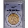 Image 3 : 1873 $20 Open 3 MS62 PCGS. The smaller upper knob on t 