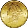 1891-S $20 MS63 PCGS. Nicely die doubled on the lower 