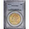 Image 3 : 1891-S $20 MS63 PCGS. Elusive any finer, this richly f 