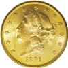 1891-S $20 MS64 PCGS. Although a common issue in the l 