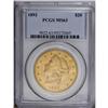 Image 3 : 1893 $20 MS63 PCGS. Q Sharply struck with subtle reddi 