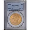 Image 3 : 1893 $20 MS63 PCGS. A slightly shiny cheek prevents a 