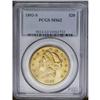 1893-S $20 MS62 PCGS. Cartwheel luster on both sides i 