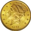 1893-S $20 MS63 PCGS. This primarily khaki-gold repres 