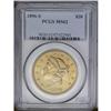 1896-S $20 MS62 PCGS. Lustrous and frosty, with numero 
