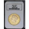 Image 3 : 1897 $20 MS64 NGC. Well struck with beautiful mint fro 