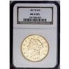 Image 3 : 1897-S $20 MS63 Prooflike NGC. There is no shortage of 