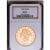 1900-S $20 MS63 NGC. A shimmering double eagle that ha 