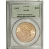 Image 3 : 1903 $20 MS65 PCGS. Splashes of peach coloration provi 